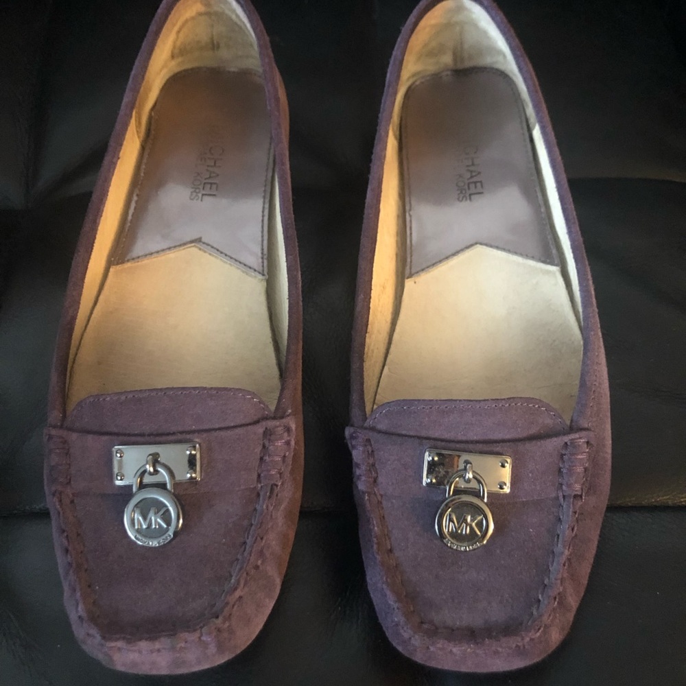 Michael Kors purple loafers